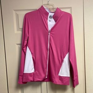Pink golf footjoy ladies zip jacket